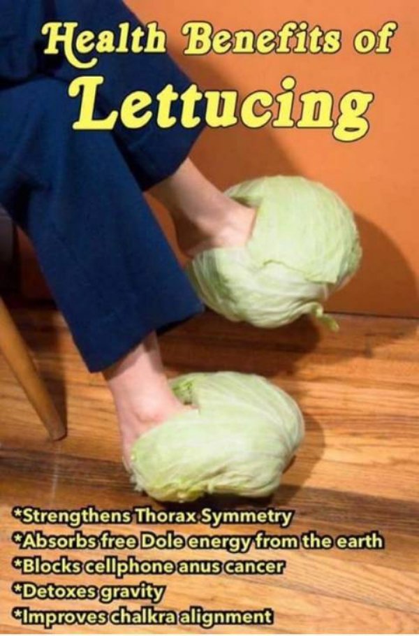 benefits of lettucing - Health Benefits of Lettucing Strengthens Thorax Symmetry Absorbs free Dole energy from the earth Blocks cellphone anus cancer Detoxes gravity "Improves chalkra alignment