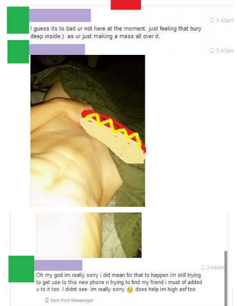 12 'Accidental' Dick Pics