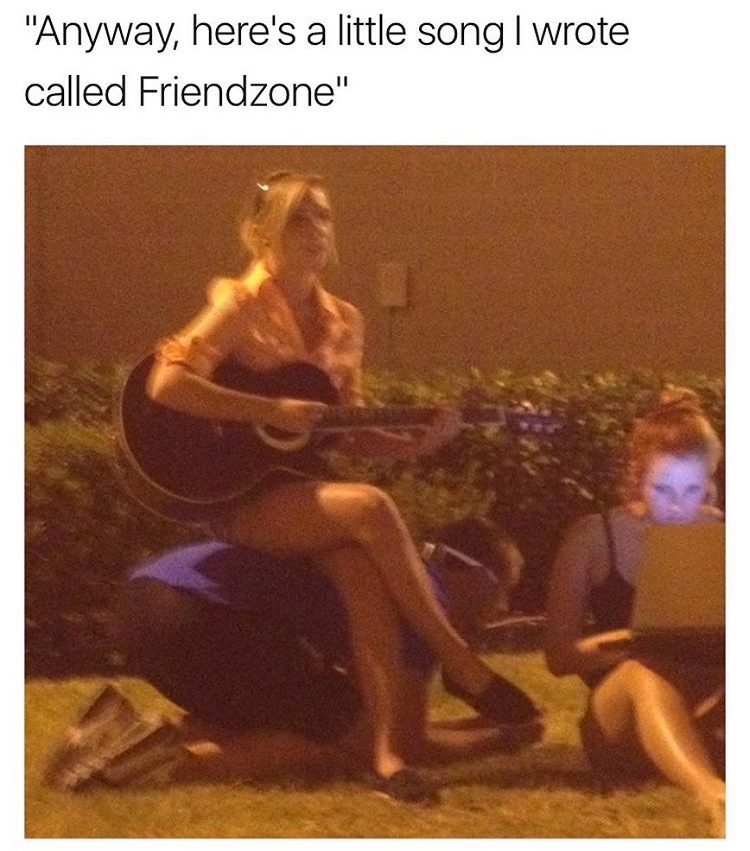 memes - album cover - "Anyway, here's a little song I wrote called Friendzone"