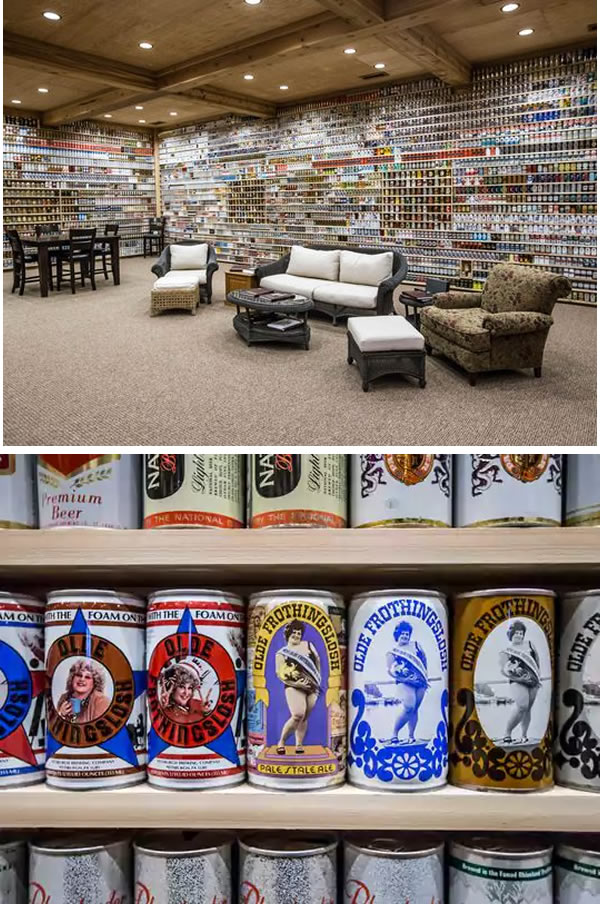 The beer can is making a comeback, and the proof is on the shelves and in the stacks of boxes inside collectors' homes. Central Indiana resident Gene Judd has an extensive collection in his Zionsville residence—well, he has a separate "can cave" to house his breweriana. Antique or new, and from all over the world, this guy has it all. 

His rarest cans include those made by Krueger, some of the very first to go on sale in 1935, just following the repeal of prohibition. He also has a Fox Deluxe can, which was not known to exists until Judd purchased it in 2014.