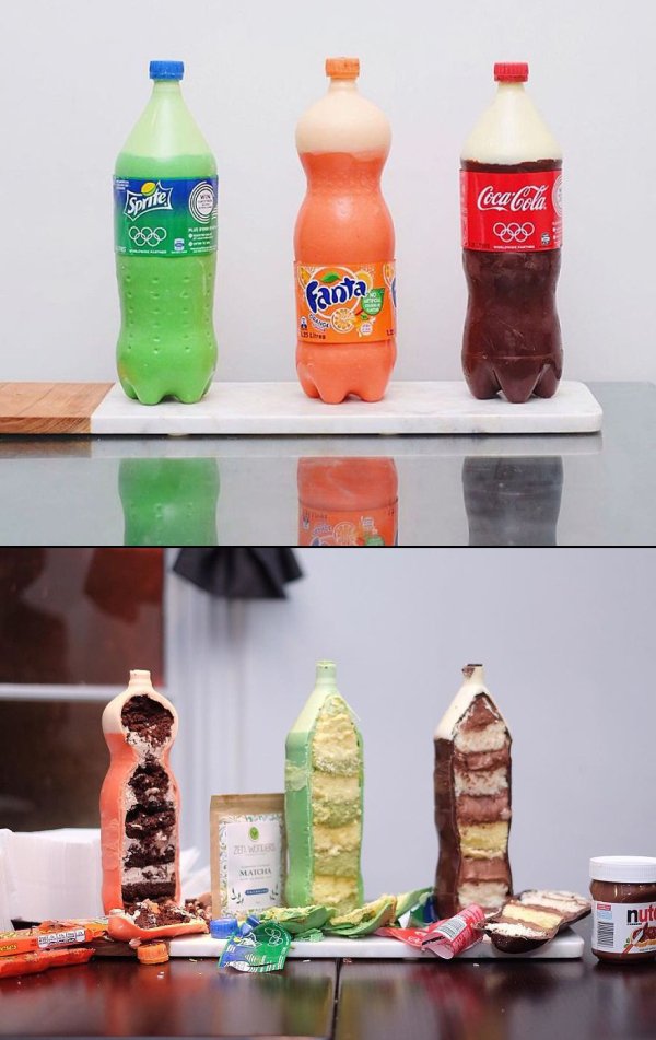 cakes that look like drinks