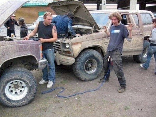 fixing a car