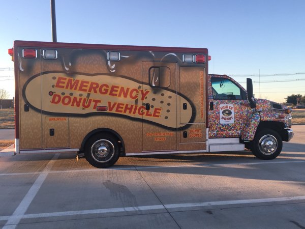 truck - Emergency. Donut Vehicle Maple Bacowdfielen Pen Donut Scopes