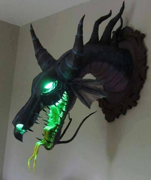 paper mache dragon