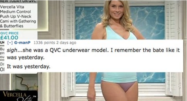qvc underwear model