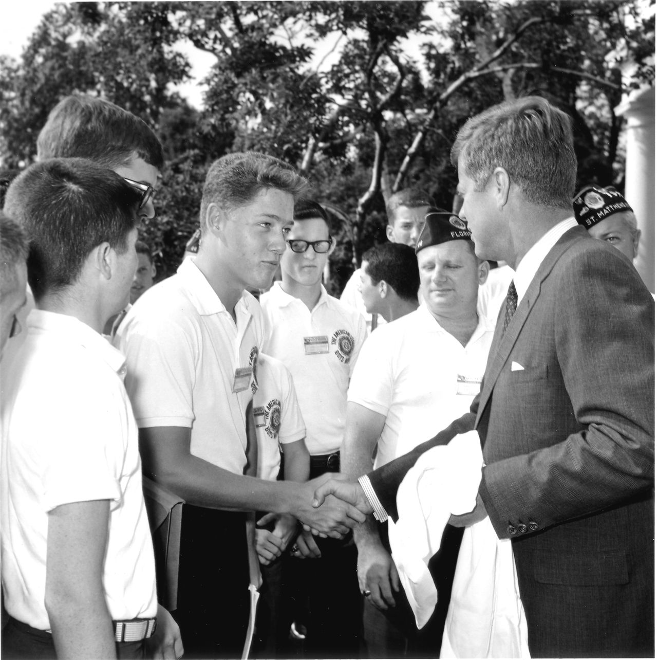 16 year old Bill Clinton meets John F Kennedy