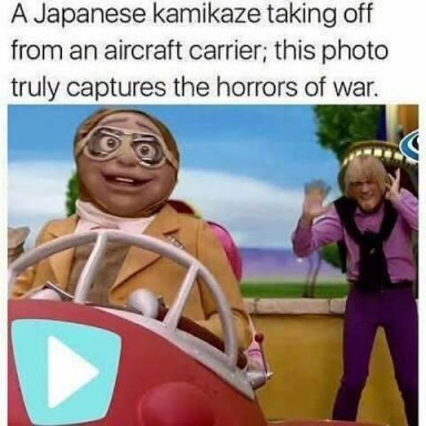 history dank memes - A Japanese kamikaze taking off from an aircraft carrier; this photo truly captures the horrors of war.