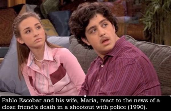 pablo escobar josh peck - Pablo Escobar and his wife, Maria, react to the news of a close friend's death in a shootout with police 1990.