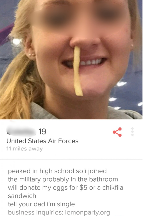 13 Tinderers With Profiles You Don't See Every Day