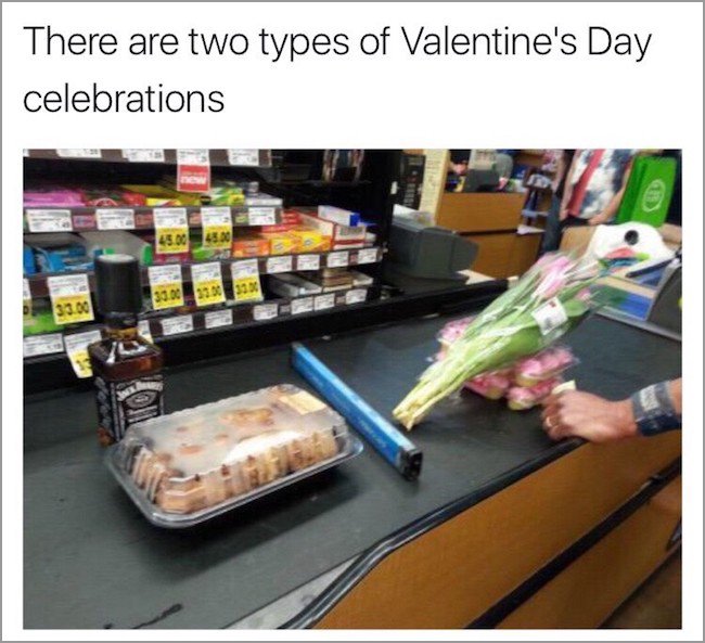 memes - two types of valentines days - There are two types of Valentine's Day celebrations 30.00 3900 333 33.00