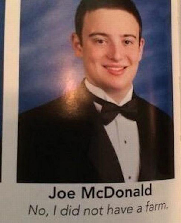 yearbook quotes about procrastination - Joe McDonald No, I did not have a farm.