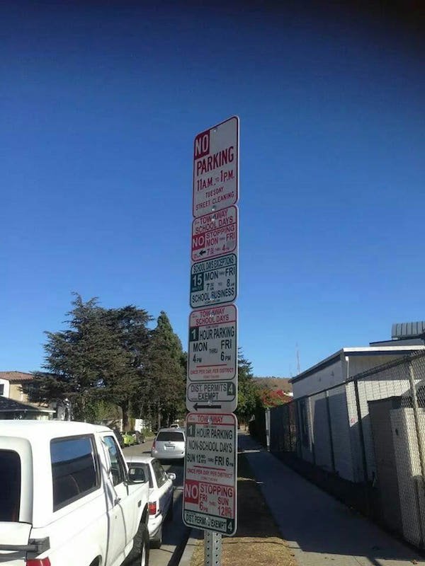 fail sky - Parking . Sary Street Clean 2017 No MonFr 78 16 MonFri School Rusness 1 For Parking Mon. Fri 4N 6 bare Disl Permits 4 Exempt Toy 1. Hour Parking Mon School Days Smile Fri 6 No Stopping Sun 6x120 Use 8 .99014