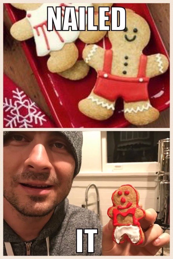 fail gingerbread man sugar cookies