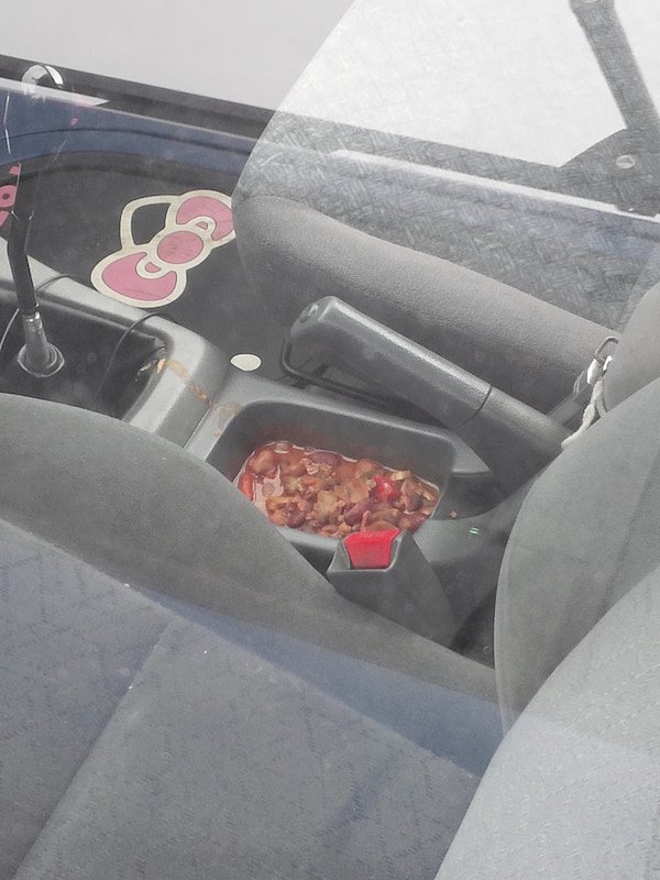 fail lunch in my car meme