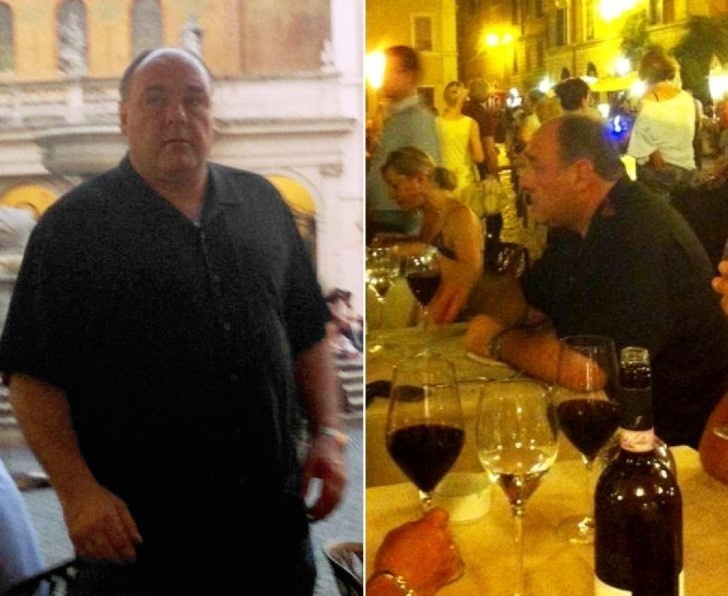 James Gandolfini.
Images of Sopranos star James Gandolfini just a few hours before he passed away from a heart attack on June 19, 2013, during a holiday with his family in Rome.