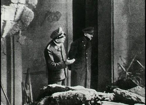 Adolf Hitler.
The last known photo of Adolf standing outside of his Berlin bunker about two days before his death on April 30, 1945. He was analyzing the damage leftover from a bomb.