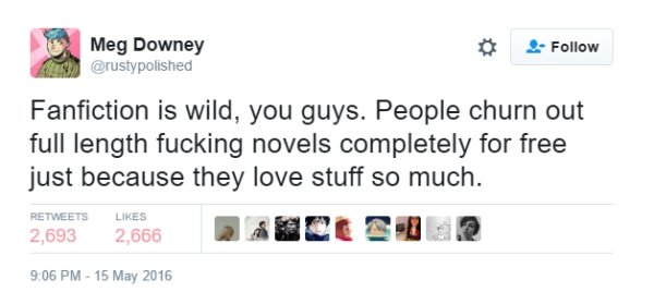 trump russia twitter - Meg Downey Fanfiction is wild, you guys. People churn out full length fucking novels completely for free just because they love stuff so much.