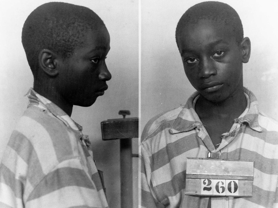 In 1944 a black teenager named George Stinney was accused of murdering two white girls on flimsy evidence, he was tried without legal representation with an all-white jury, and he was executed by electric chair at the age of 14. 

Executioners noted that he was too small for the electric chair when he died; the straps did not fit him, an electrode was too big for his leg, and the boy had to sit on a bible to fit properly in the chair.