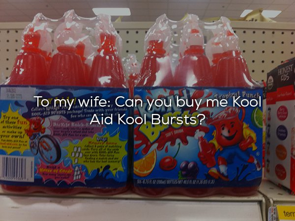 kool aid promotion - rope Punck Calles Sool Aid To my wife Co you buy me Kool Aid Kool Bursts? Roi T age de with Try one of these fun Bicycle Bilder activities Your own Ca Been Woons