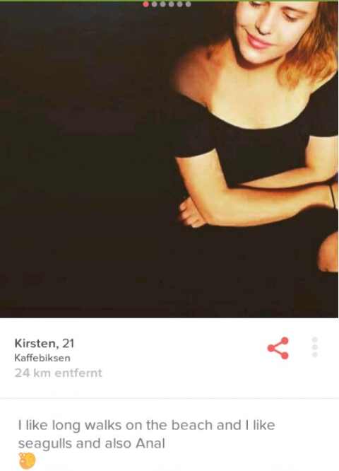 shoulder - Kirsten, 21 Kaffebiksen 24 km entfernt I long walks on the beach and I seagulls and also Anal