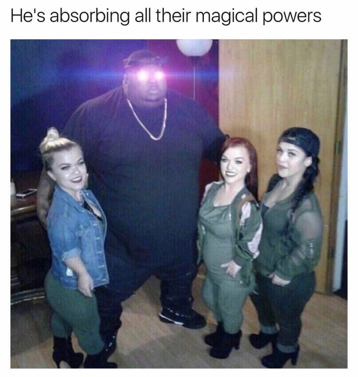 tater thots - He's absorbing all their magical powers