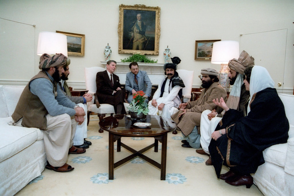 Reagan meets with the Afghan mujahideen, 1983