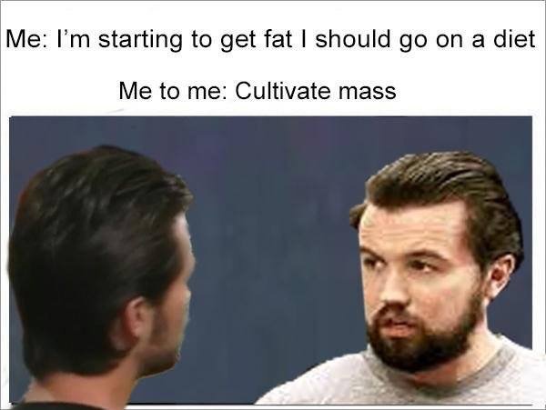 it's always sunny in philadelphia cultivating mass meme - Me I'm starting to get fat I should go on a diet Me to me Cultivate mass