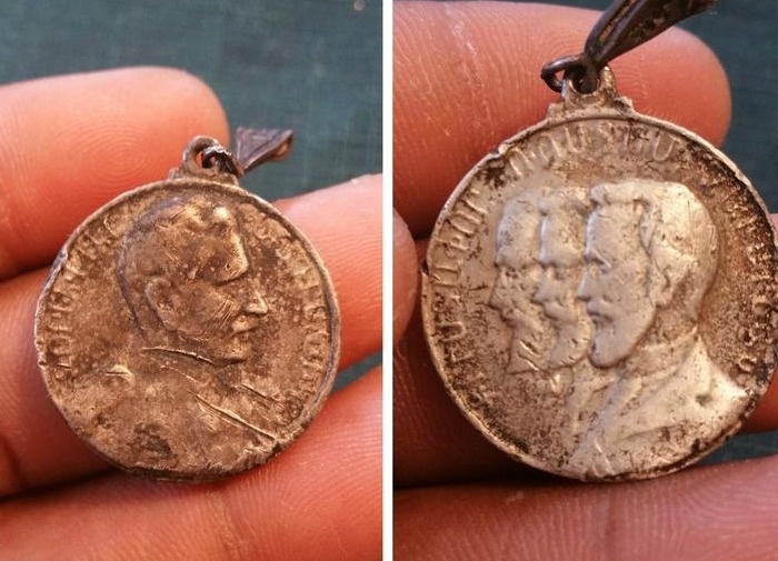 Old Coin - An interesting old coin that someone found in their backyard while cutting grass.
