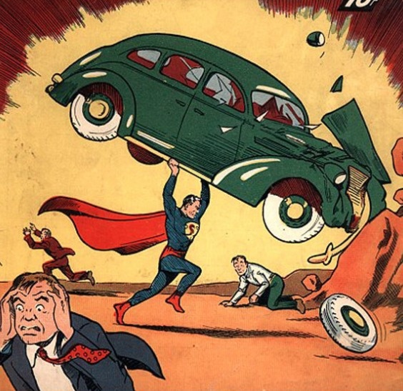 A $175,000 Comic - After a wall was demolished in a home, a copy of the first issue of Action Comics was found. It ended up selling for $175,000 later at an auction.