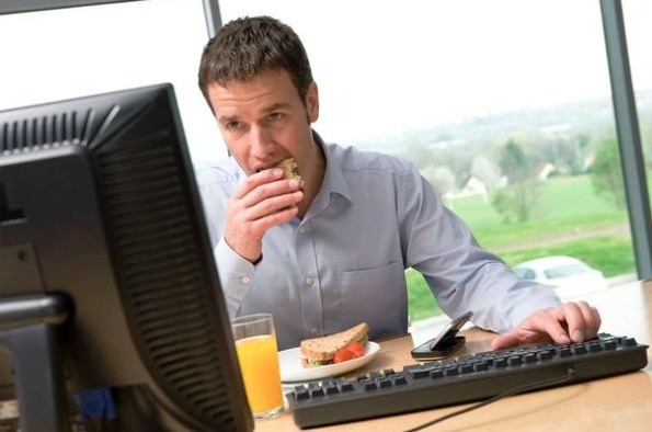 eating at your desk