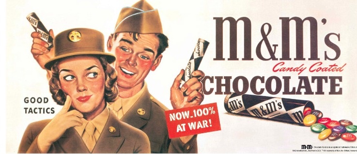 m&m history - M&m's Candy Coated Chocolate Good Tactics Now.100% At War! mminded