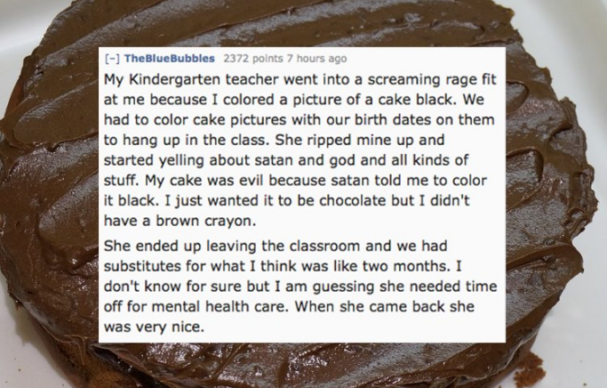 16 Teachers Share The Most Disturbing Artwork A Student Ever Submitted