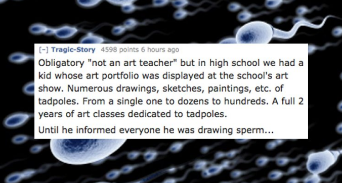 16 Teachers Share The Most Disturbing Artwork A Student Ever Submitted