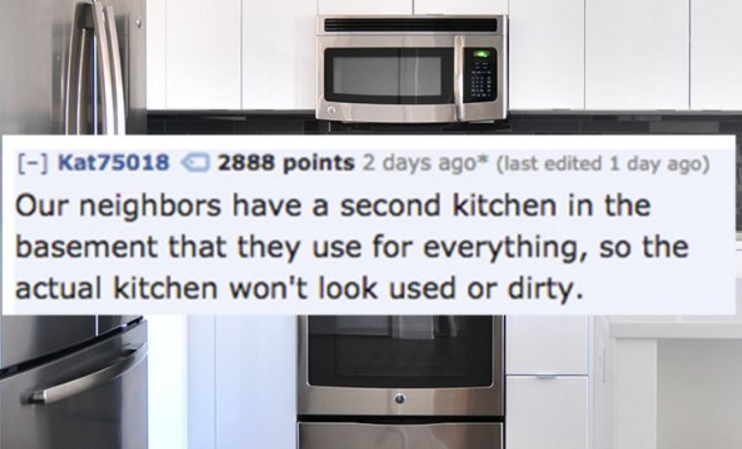 wood floors kitchen - Kat75018 2888 points 2 days ago last edited 1 day ago Our neighbors have a second kitchen in the basement that they use for everything, so the actual kitchen won't look used or dirty.