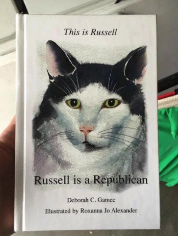 photo caption - This is Russell Russell is a Republican Deborah C. Gamec Illustrated by Roxanna Jo Alexander