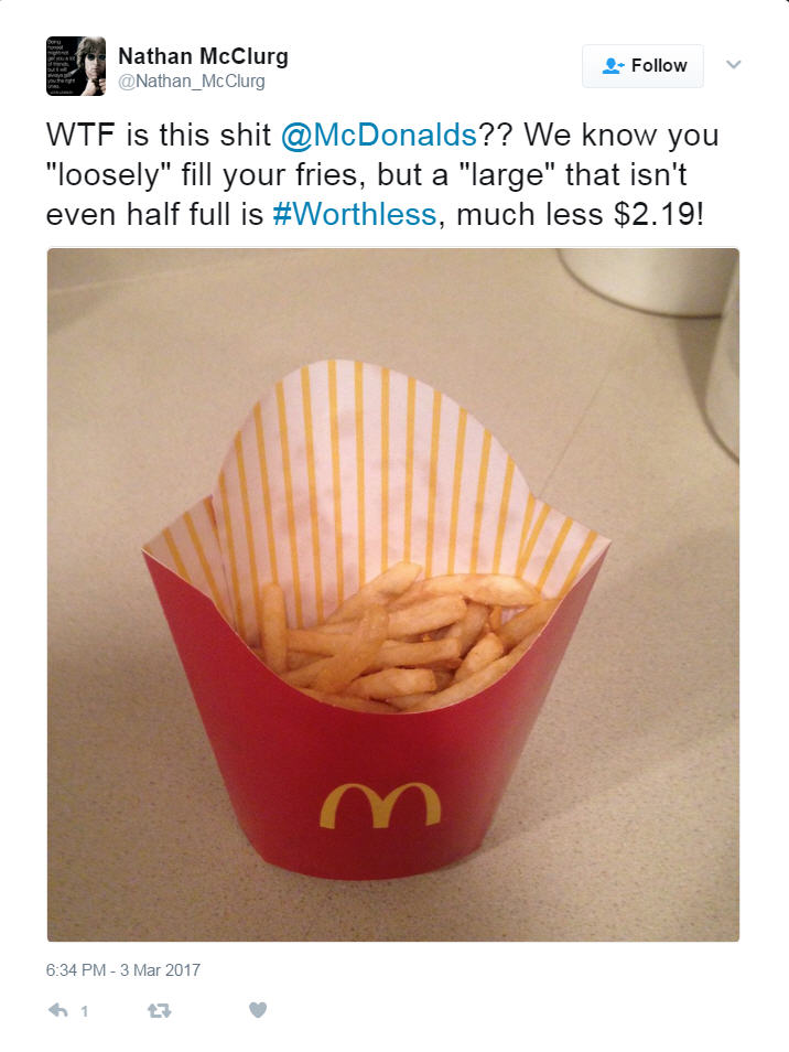 35 Jaw-Dropping Tweets From People Who Only Got Half Their Order From McDonald's