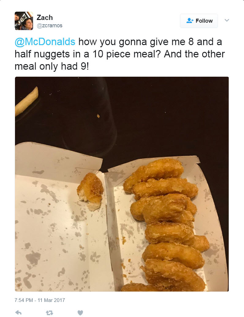 35 Jaw-Dropping Tweets From People Who Only Got Half Their Order From McDonald's