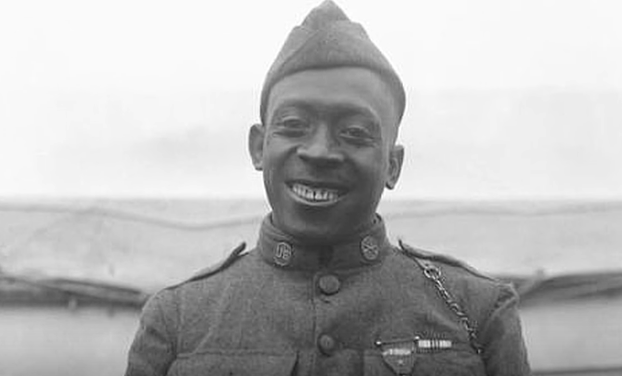 The “Harlem Hellfighters” were the first African American regiment in WWI who were assigned to the French forces. None were captured, never lost a trench, or a foot of ground to the enemy. They returned to the U.S. as one of the most successful regiments of World War I
