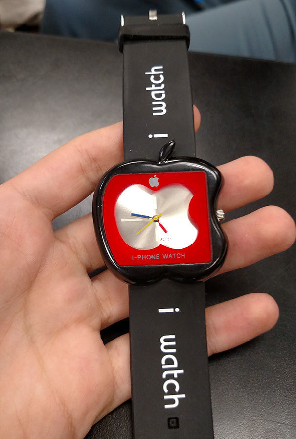 He bought an Apple watch for $600 off Ebay.
This is what he received. This is the epitome of deception.