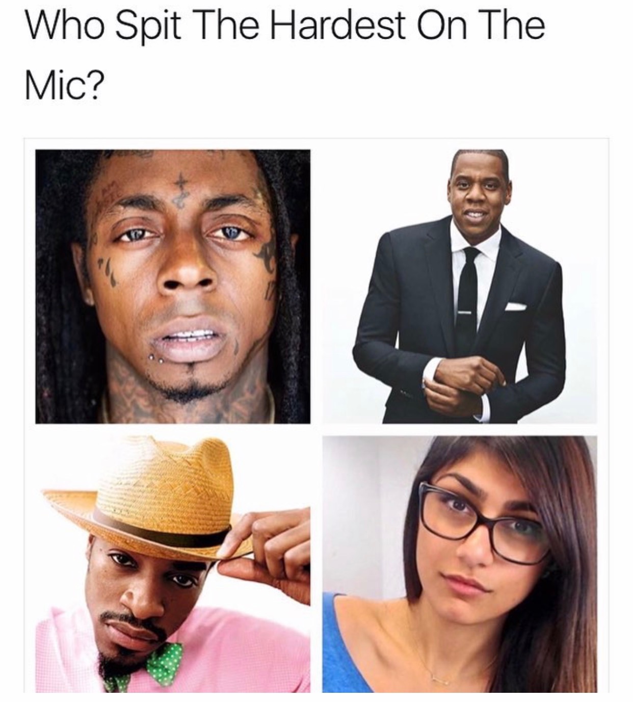 memes - spits the hardest on the mic - Who Spit The Hardest On The Mic?