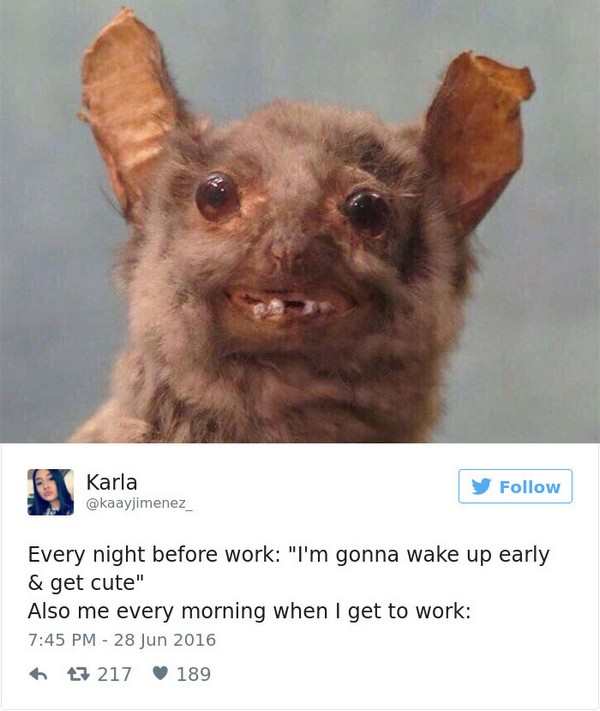 Work Meme about waking up too late to put on makeup