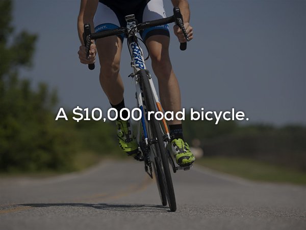 A $10,000 road bicycle.