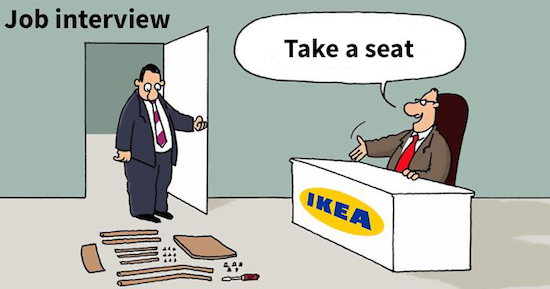 ikea job interview cartoon - Job interview Take a seat Ikea 40