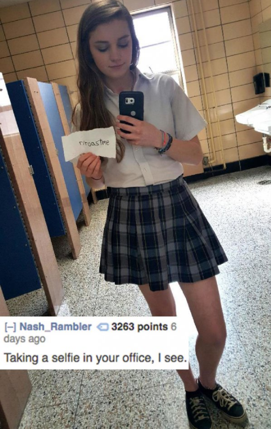 satan roasts - Nash Rambler 3263 points 6 days ago Taking a selfie in your office, I see.
