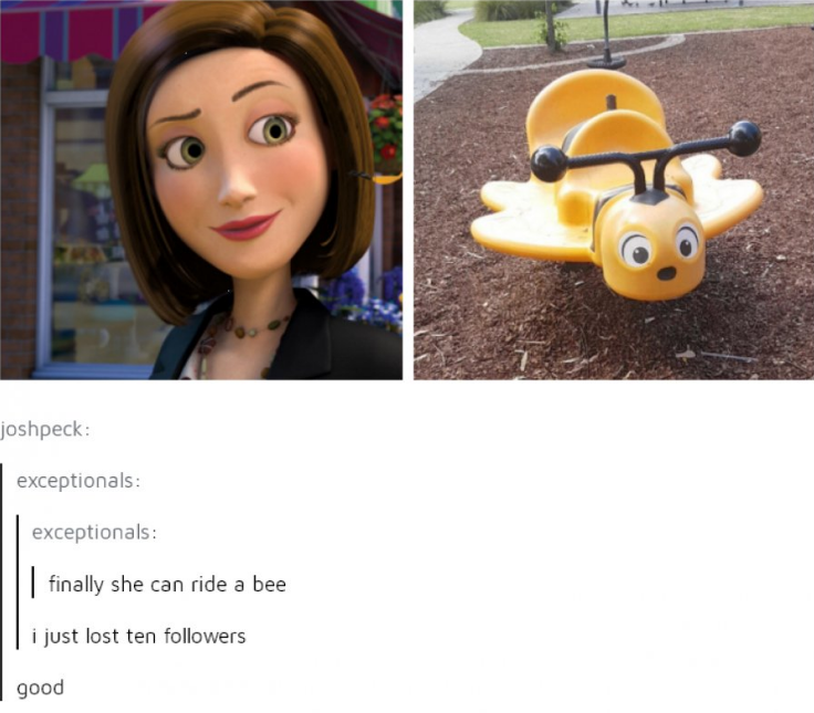 tumblr - bee movie barry and vanessa - joshpeck exceptionals exceptionals | finally she can ride a bee I just lost ten ers good