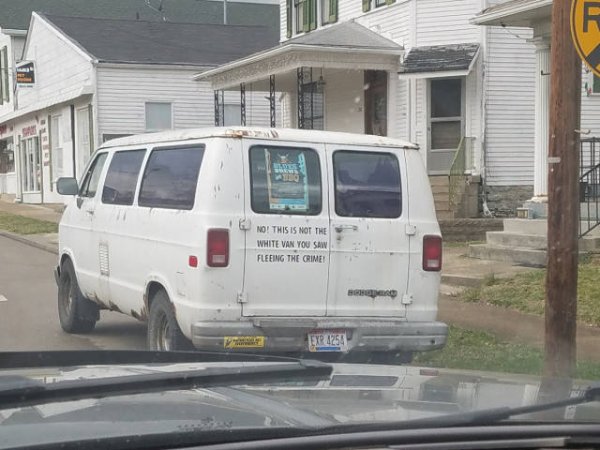 white rape van - No! This Is Not The White Van You Saw Fleeing The Crime Exr 1254