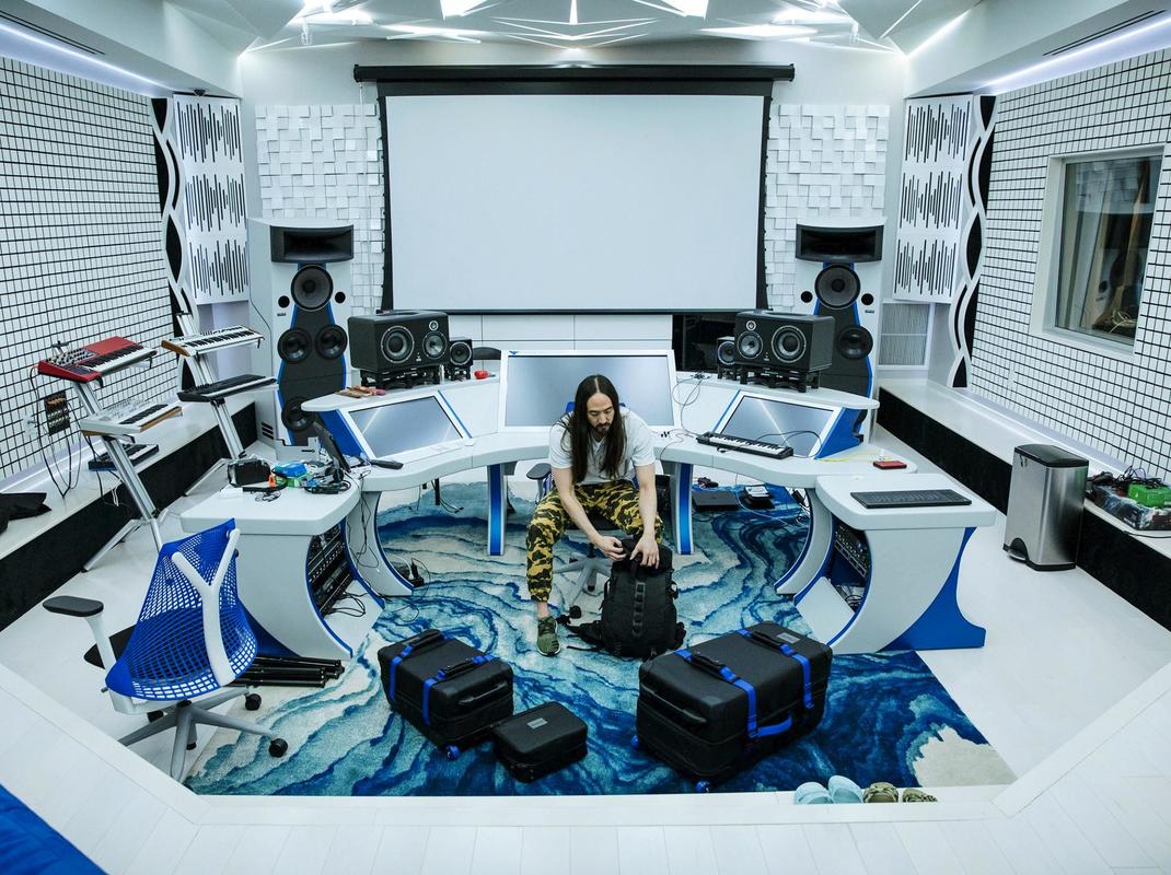 Steve Aoki’s amazing studio