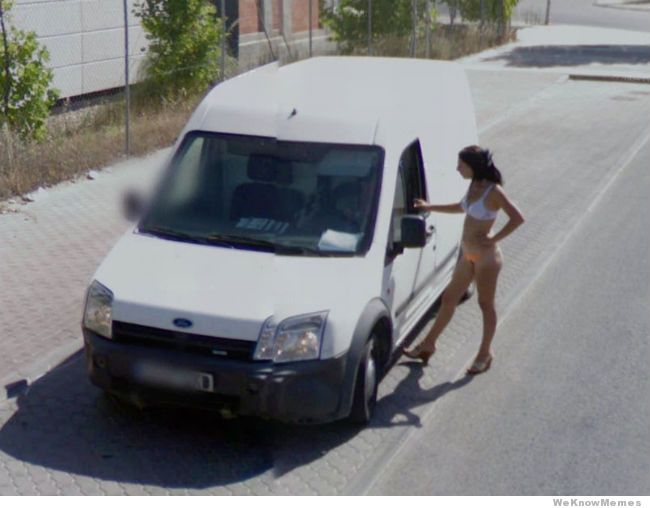 21 shameless things caught on google street view