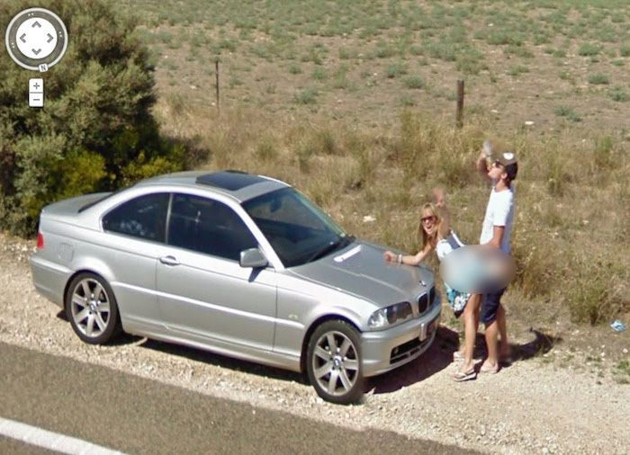 21 shameless things caught on google street view