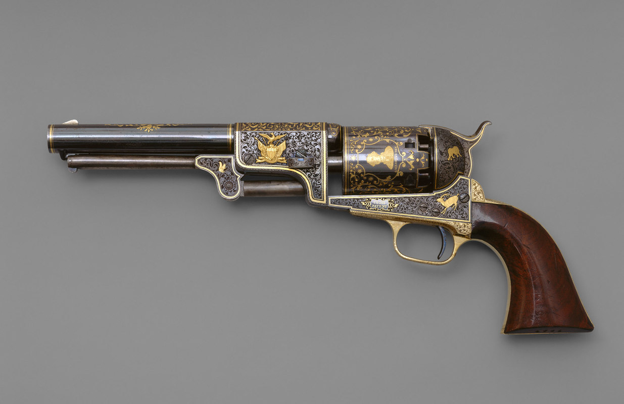 Gold inlaid Colt Dragoon from 1853